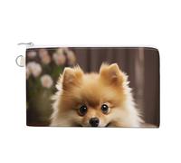 AQRJLPM Portefeuille fin et léger en toile avec fermeture éclair pour homme et femme