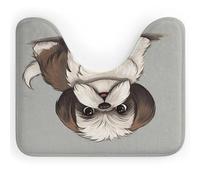 AQRJLPM Shih Tzu Tapis de toilette pour chien en forme de U antidérapant à séchage rapide super absorbant Petit tapis de toilette doux pour salle de bain baignoire et douche