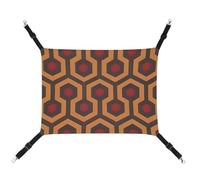 AQRJLPM Shining Overlook Hamac pour animal domestique avec sangles réglables et crochets en métal à suspendre, hamac de couchage doux et respirant pour chats, chiots, lapins, petits animaux