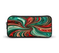 AQRJLPM Trousse à crayons à motif tourbillon psychédélique - Grande capacité - Simple - Portable - Esthétique - Fermeture éclair