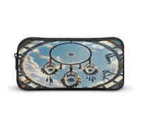 AQRJLPM Trousse à crayons amérindienne Attrape-rêves Grande capacité Simple Marqueur Pochette Portable Esthétique Fermeture Éclair