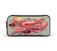 AQRJLPM Trousse à crayons avec fermeture éclair - Grande capacité - Motif grenades et fruits