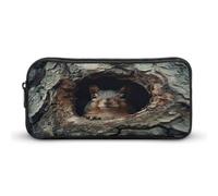 AQRJLPM Trousse à crayons avec motif écureuil dans un arbre - Grande capacité - Simple - Portable - Esthétique - Fermeture éclair