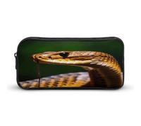 AQRJLPM Trousse à crayons Cobra Snake de grande capacité, simple pour marqueur, portable, esthétique, fermeture éclair