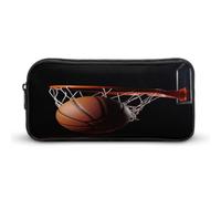 AQRJLPM Trousse à crayons de basket-ball de grande capacité simple pour marqueur, esthétique, fermeture éclair