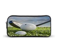 AQRJLPM Trousse à crayons de grande capacité pour marqueur de balle de golf - Portable - Esthétique - Fermeture éclair