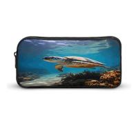 AQRJLPM Trousse à crayons de grande capacité pour protéger la vie marine - Trousse à crayons simple et esthétique avec fermeture éclair