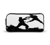 AQRJLPM Trousse à crayons de kickboxing de grande capacité, simple et esthétique, avec fermeture éclair