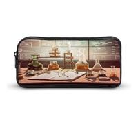 AQRJLPM Trousse à crayons de laboratoire de chimie de grande capacité simple pochette de marqueur portable esthétique fermeture éclair