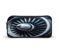 AQRJLPM Trousse à crayons Jet Engine - Grande capacité - Simple - Portable - Esthétique - Fermeture éclair