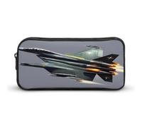 AQRJLPM Trousse à crayons Jet Fighter de grande capacité, simple pour marqueur, portable, esthétique, fermeture éclair