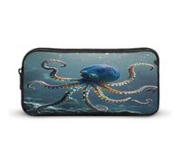 AQRJLPM Trousse à crayons Octopus de grande capacité, simple et esthétique, avec fermeture éclair