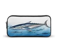 AQRJLPM Trousse à crayons Thunnus Thunnus de grande capacité, simple et portable, esthétique, avec fermeture éclair