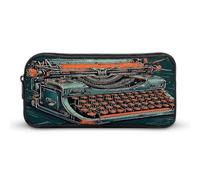 AQRJLPM Une trousse à crayons de grande capacité pour machine à écrire, pochette simple portable, esthétique, fermeture éclair
