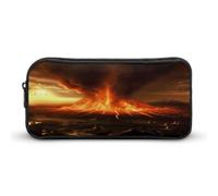 AQRJLPM Volcano Trousse à crayons de grande capacité avec fermeture éclair