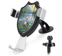 AQRJLPM Willow Willow Lotus Support de téléphone mains libres pour tableau de bord pare-brise grille d'aération en métal pour tous les smartphones et modèles de voiture