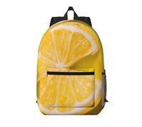 AQRJLPO Beach Maui Hawaii Sac à dos léger et spacieux avec poches, 43,2 cm, imprimé coucher de soleil, vagues, nuages, Jaune citron, taille unique