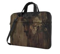 AQRJLPO Housse pour ordinateur portable avec imprimé tableau imprimé pour homme et femme, housse antichoc pour ordinateur portable, voyage, bureau, école, Noir , 14 inch