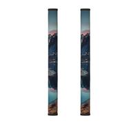 AQRJLPO Lot de 2 housses de poignée de porte de réfrigérateur, motif îles norvégiennes, antistatiques, décoration pour la maison et la cuisine