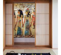 AQRJLPO Rideaux de porte occultants avec imprimés de femmes en Égypte ancienne 86 x 143 cm - Bannière de porte décorative pour fête et protection de l'intimité