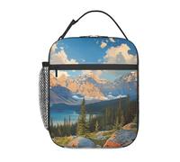 AQRJLPO Sac à déjeuner isotherme réutilisable avec imprimé parc national pour homme et femme, travail, pique-nique, voyage