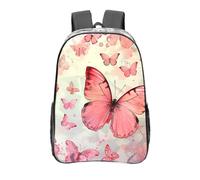 AQRJLPO Sac à dos transparent en PVC transparent avec impression de cadeaux de Noël de 40,6 cm pour l'école, le bureau, les voyages, le travail, papillon, taille unique