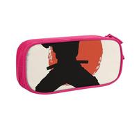 AQRJLPO Trousse à crayons avec imprimé karaté pour garçons et filles - Grande capacité - Pour bureau, école, étudiants, papeterie - Avec 2 compartiments - Noir, rose, Taille unique, Cartable