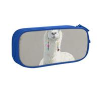 AQRJLPO Trousse à crayons avec imprimé lama pour garçons et filles - Grande capacité - Pour bureau, école, étudiants, papeterie - Avec 2 compartiments - Noir, bleu, Taille unique, Cartable