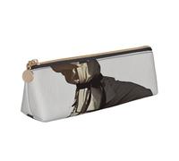 AQRJLPO Trousse à crayons en cuir avec imprimé karaté pour hommes, trousse à crayons, trousse de maquillage pour garçons, filles, étudiants, blanc, Taille unique, Cartable