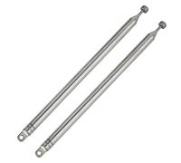 AQSQWQ 2 Pièces Antenne Télescopique Radio FM Dab Portable 76cm 7 Sections Antennes Radio FM Remplacement pour Pure JVC JBL Sony Onkyo Denon Pioneer Transistor Radio Poste Chaîne HiFi Audio CD