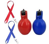 AQSQWQ 2 Pièces Sifflet à Main, Whistle Arbitre Enfant Entraîneur, Sifflet Bruyant Sifflets à Pression d'urgence Sécurité pour Sports Basketball Football Sifflets 12x 6.5cm