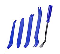 AQSQWQ Outil Demontage Garniture Voiture, Lot de 5 Ensemble de Coins de Garniture pour Le démontage des Garnitures intérieures de Voiture, leviers en Plastique, Outil de démontage de Voiture, Bleu