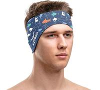 AqtivAqua Bandeau de Natation Bandeau de Protection des Oreilles Natation, Enfants, Adultes, Hommes, Femmes, Bébés, Bouchons D'oreille (Bleu P1, X-Large)