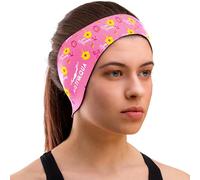 AqtivAqua Bandeau de Natation Bandeau de Protection des Oreilles Natation, Enfants, Adultes, Hommes, Femmes, Bébés, Bouchons D'oreille (Rose P1, X-Large)