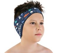 AqtivAqua Bandeau de Natation Bandeau de Protection des Oreilles Natation, Enfants, Adultes, Hommes, Femmes, Bébés, Bouchons D'oreille (Bleu P1, Medium)