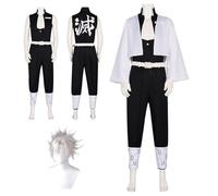 AQTYUPK Costume de cosplay S'hinazugawa S'anemi personnage anime avec perruque uniforme de samouraï ensemble complet pour jeu de rôle Halloween Carnaval Noël