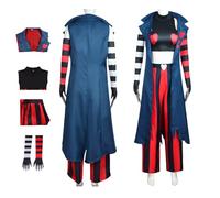 AQTYUPK Costume De Cosplay Velvet L'anime Hazbin Hotel Tenue Charlie Morningstar Uniforme Complet Avec Perruque Déguisement Pour Halloween Carnaval Noël Fêtes Et Conventions