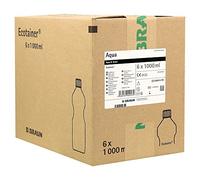 Aqua B. Marron spül Solution plastique Bouteille d'eau, 6 x 1000 ml stérile