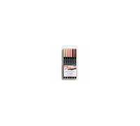 LYRA Aqua Brush Duo - Blister 6 feutres double pointe tons peau