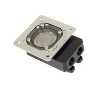 Aqua-Computer Accessoire de refroidissement 34018 – Acier inoxydable, Noir