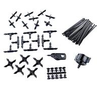 Aqua Control KITG002 Pack d'accessoires de Base de 4 mm. pour Tout Type d'arrosage par Goutte à Goutte, Noir