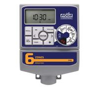 Aqua Control - Programmateur d'Arrosage Automatique pour Jardin avec Transformateur et Écran LCD, Jusqu'à 6 Zones d'Arrosage