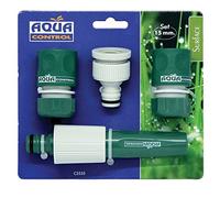 AQUA CONTROL Set de connecteurs kit de Tuyau de 15 mm avec Lance réglable, 1 x 1 x 1 cm, C2535