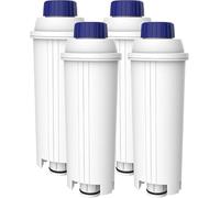 AQUA CREST Filtre à Eau pour Machine à, Remplacement pour De'Longhi® (4) | Compatible avec De'Longhi® Magnifica® S, Eletta® Explorer, Dinamica® et ECAM, Machine à Expresso, Certifiée TÜV SÜD