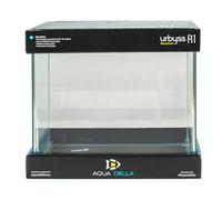 Aqua Della, Aquarium Urbyss 30x19x25 cm, Aquarium rectangulaire avec Verre courbé et Poli de 5 mm, Verre de Protection Poli de 3 mm, Clips de Support en Plastique, Tapis de Protection