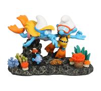 Aquadella – Figurine Les Schtroumpfs Plongeur – Multicolore, non toxique, pour aquarium