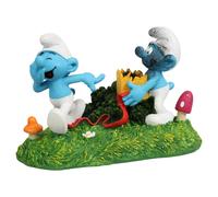 Aqua Della, Figurine Les Schtroumpfs Farceur Action 14,8x9,6x9,5cm, Hautement détaillée et fabriquée en résine de Polyester, Non-Toxique et pH Neutre, pour Les Aquariums d'eau Douce et d'eau de mer