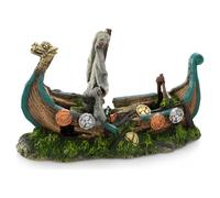 Aqua Della Décoration D'Aquarium Bateau Viking 26x11x17cm Poisson Décoratif Sûr