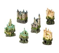 Aqua Della Décoration D'Aquarium Château Sur Rochers 9x8x15 Cm Sûr