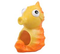 Aqua Della Décoration D'Aquarium Hippocampe Jaune 9,5x7,8x10,7cm Décor
